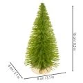 Choinka sztuczna na drewnianej podstawie, mała, 16cm, 6 szt. | Floristik24.pl