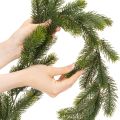 Sztuczna zielona girlanda jodłowa do dekoracji świątecznych, 200 cm | Floristik24.pl