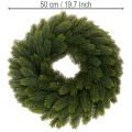 Wieniec z gałązek jodłowych, zielony, okrągły, 50 cm | Floristik24.pl