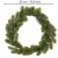Sztuczny wianek jodłowy zielony do dekoracji drzwi, 35 cm | Floristik24.pl