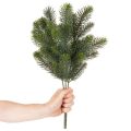 Sztuczna gałązka jodły, świąteczna dekoracja okna, 50 cm, 3 sztuki | Floristik24.pl