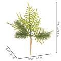Sztuczna gałązka jodły do dekoracji świątecznych, 22 cm, 2 szt. | Floristik24.pl