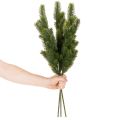 Sztuczna gałązka jodły, gałązka dekoracyjna, sztuczna jako ozdoba świąteczna, 65 cm, 3 sztuki | Floristik24.pl