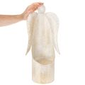 Świecznik w kształcie anioła, złoty, do dekoracji stołu, 50cm | Floristik24.pl