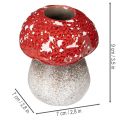 Dekoracyjny grzyb, muchomor czerwony, świecznik na podgrzewacz jako dekoracja stołu, 9 cm | Floristik24.pl