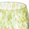 Floristik24 Świecznik na tealighty szklana dekoracja w kolorze żółto-zielonym Ø6,5cm W10cm