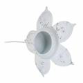 Floristik24 Podstawka pod tealight Kwiatek do sztyftu Antyczny Krem Ø12,5cm H15,5cm
