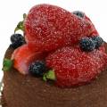 Floristik24 Dekoracyjne ciasto czekoladowe replika żywności 7cm