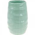 Floristik24 Wazon ceramiczny falisty, dekoracja wazonu, naczynie ceramiczne H20cm