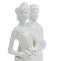 Floristik24 Figurka tortowa Nowożeńcy biała 17cm
