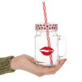 Szklanka do picia z pokrywką i uchwytem Ø7cm H13,5cm | Floristik24.pl