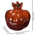 Ceramiczna dekoracja w kształcie granatu, błyszcząca, 14 cm | Floristik24.pl