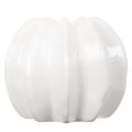 Ceramiczny wazon w kształcie dyni, biały, dekoracja domu, 15 cm | Floristik24.pl