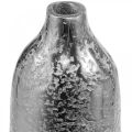 Dekoracyjny wazon metalowy wazon na kwiaty srebrny Ø9,5 cm W41 cm