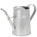 Floristik24 Ocynkowana dekoracyjna konewka, metalowa, szara, w stylu vintage, 1,7 l, wys. 23 cm, do stylowych dekoracji kwiatowych i doniczek