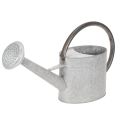 Floristik24 Konewka metalowa w stylu vintage, srebrno-szara, stylowa dekoracja ogrodowa, wazon na kwiaty, dł. 53 cm, wys. 29 cm