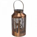 Vintage latarnia jeleń leśna latarnia ogrodowa Ø19cm W33cm