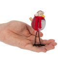 Dekoracyjna figurka ptaka z szalikiem, dekoracja zimowa, 11 cm, 4 sztuki | Floristik24.pl