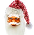 Floristik24 Zawieszka bożonarodzeniowa głowa Mikołaja 14cm, 20cm 2szt