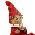 Floristik24 Świąteczna figurka dzieci 11cm czerwona 2szt