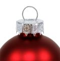 Floristik24 Christmas Ball Glass Ø6cm Red Mix 24szt