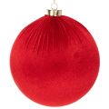 Floristik24 Duża czerwona bombka świąteczna do zawieszenia, 15 cm, 3 sztuki