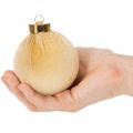 Bombki choinkowe, aksamitne, mix ciepłych kolorów, 8 cm, 12 sztuk | Floristik24.pl