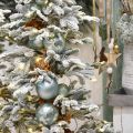 Floristik24 Christmas Bauble, Tree Ornament, Christmas Tree Ball Green Mint H6,5cm Ø6cm Real Glass 24szt.
