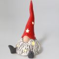 Floristik24 Figurka dekoracyjna Świąteczny elf jasnoczerwony, szary 20cm