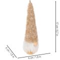 Dekoracyjna figurka krasnala z brodą do zawieszenia, 17 cm, 6 szt. | Floristik24.pl