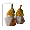 Zestaw figurek krasnala z czapką dzianinową i żołędziem, 10 cm, 6 sztuk | Floristik24.pl