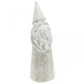 Floristik24 Deco Figurka Gnome Beton Gnome Christmas Gnome Grey H39,5cm
