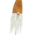 Floristik24 Secret Santa głowa jako korek Szary, Brązowy 20cm 4szt.