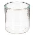 Floristik24 Wazon szklany cylindryczny, przezroczysty, uniwersalny, 10 cm, 3 sztuki
