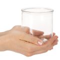 Wazon szklany cylindryczny, przezroczysty, uniwersalny, 10 cm, 3 sztuki | Floristik24.pl