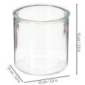 Wazon szklany cylindryczny, przezroczysty, uniwersalny, 10 cm, 3 sztuki | Floristik24.pl