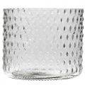 Floristik24 Szklany lampion, szklany świecznik, szklany świecznik Ø11,5 cm wys. 9,5 cm
