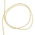Floristik24 Knot sznurek wełniany filcowy sznurek wełniany żółty Ø3mm 100m