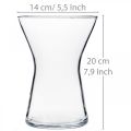 Floristik24 X-Glass Vase Clear Ø14cm H19cm