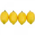 Floristik24 Owoce sztuczne, cytryna, owoce ozdobne L8,5cm Ø5cm 4szt