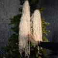 Sztuczna gałązka zimowa w kolorze białym z ośnieżonym, oszronionym wyglądem, 70 cm | Floristik24.pl