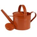 Metalowa dekoracyjna konewka w stylu rustykalnym, pomarańczowo-brązowa, 26 cm, 5 l - Wszechstronne zastosowanie jako doniczka i pojemnik dekoracyjny | Floristik24.pl