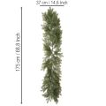 Girlanda ze sztucznych gałązek jodły do kreatywnej florystyki, 175 cm | Floristik24.pl