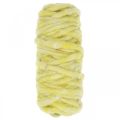 Floristik24 Sznurek filcowy ze sznurkiem wełnianym żółty pastelowy 20m
