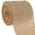 Floristik24 Wstążka jutowa naturalny bieżnik rustykalna wstążka do doniczki z juty 10cm 9m