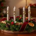 Adwentowe pinezki na świece, cyfry od 1 do 4, zestaw 4 szt., 4 cm, 4 sztuki | Floristik24.pl