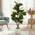 Sztuczny Ficus lyrata 120 cm dekoracyjny do salonu | Floristik24.pl