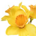 Floristik24 Sztuczne żonkile jedwabne kwiaty żółte żonkile 40cm 3szt