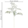 Sztuczna gałązka starca (starzec), misternie wykonana, 45 cm, 3 sztuki | Floristik24.pl
