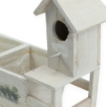 Floristik24 Drewniana skrzynka z domkiem dla ptaków 29,5cm x 12cm H24cm